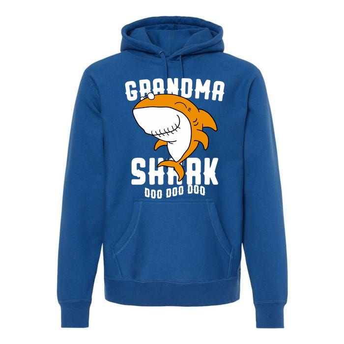 Grandma Shark Mommy Birthday Halloween Christmas Premium Hoodie