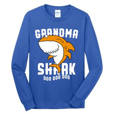 Grandma Shark Mommy Birthday Halloween Christmas Tall Long Sleeve T-Shirt