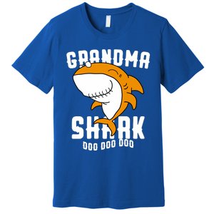 Grandma Shark Mommy Birthday Halloween Christmas Premium T-Shirt