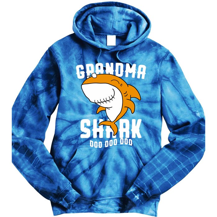 Grandma Shark Mommy Birthday Halloween Christmas Tie Dye Hoodie