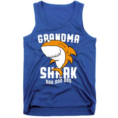 Grandma Shark Mommy Birthday Halloween Christmas Tank Top