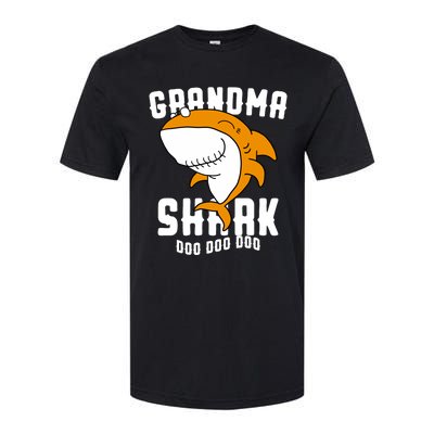 Grandma Shark Mommy Birthday Halloween Christmas Softstyle CVC T-Shirt