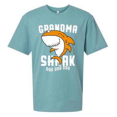 Grandma Shark Mommy Birthday Halloween Christmas Sueded Cloud Jersey T-Shirt