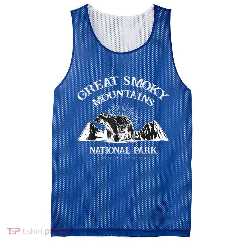 Great Smoky Mountains National Park North Carolina Tennessee Mesh Reversible Basketball Jersey Tank