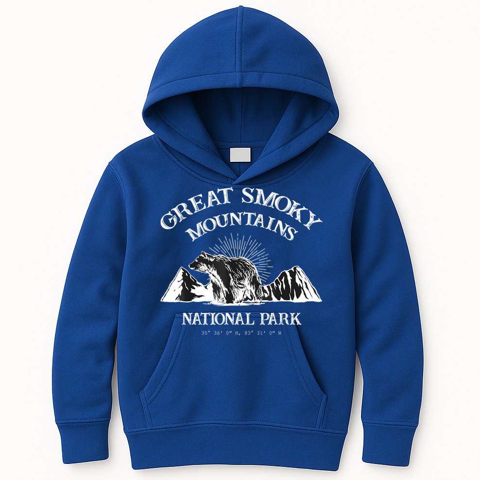 Great Smoky Mountains National Park North Carolina Tennessee Kids Hoodie