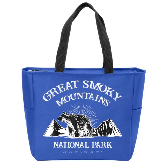 Great Smoky Mountains National Park North Carolina Tennessee Zip Tote Bag