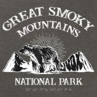 Great Smoky Mountains National Park North Carolina Tennessee Cotton Canvas Backpack