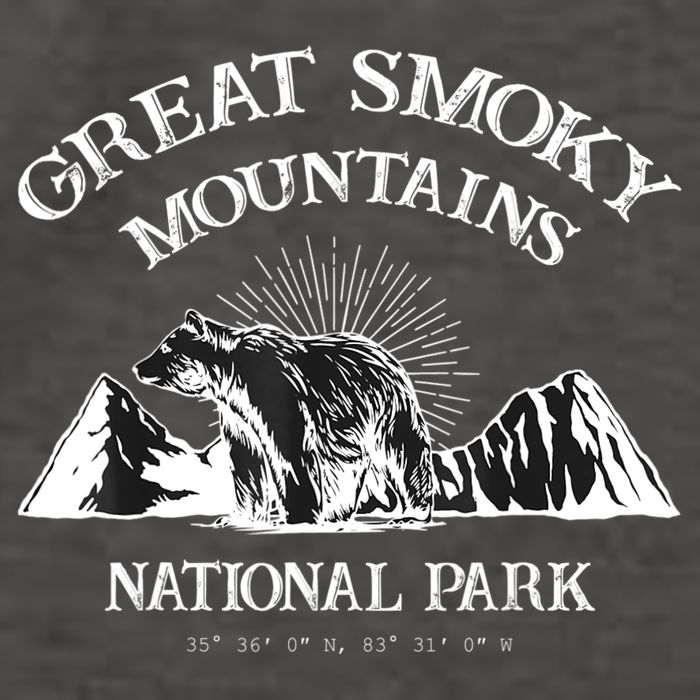 Great Smoky Mountains National Park North Carolina Tennessee Vector Backpack