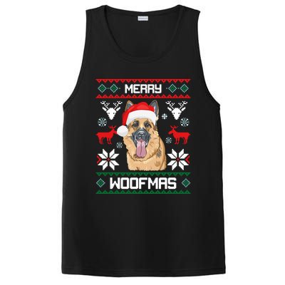 Ger Shepherd Merry Woofmas Cool Gift Christmas Dog Gift PosiCharge Competitor Tank