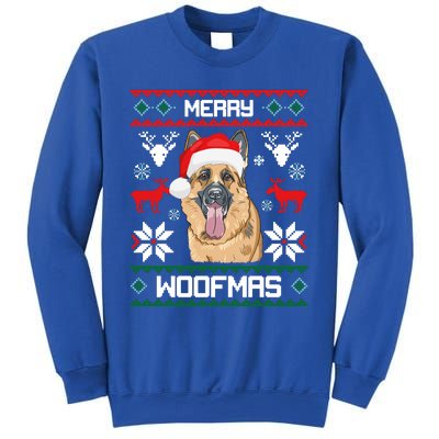 Ger Shepherd Merry Woofmas Cool Gift Christmas Dog Gift Sweatshirt