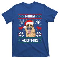 Ger Shepherd Merry Woofmas Cool Gift Christmas Dog Gift T-Shirt