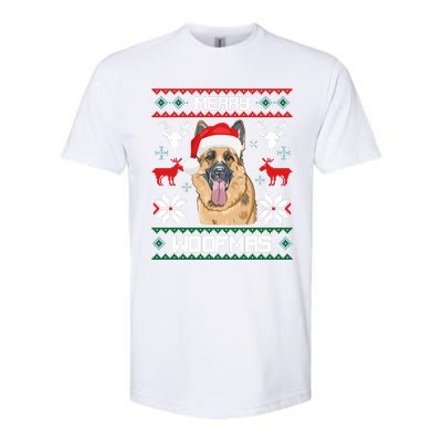 Ger Shepherd Merry Woofmas Cool Gift Christmas Dog Gift Softstyle CVC T-Shirt