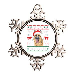 Ger Shepherd Merry Woofmas Cool Gift Christmas Dog Gift Metallic Star Ornament