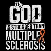 God Stronger Multiple Sclerosis Ms Awareness Orange Ribbon City Backpack