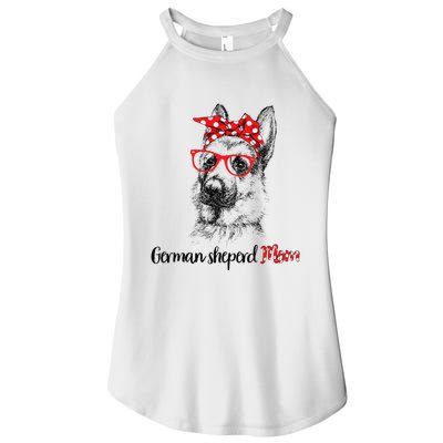 German Shepherd Mom Happy Mother's Day Red Headband Gift Women’s Perfect Tri Rocker Tank