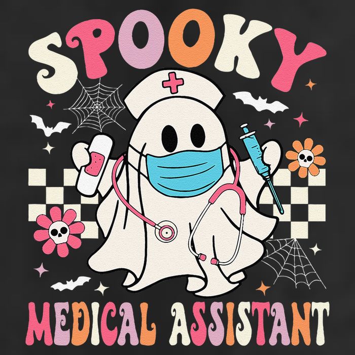 Groovy Spooky Medical Assistant Cute Halloween Med Assistant Cool Comfort Performance Bucket Hat