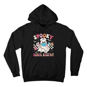 Groovy Spooky Medical Assistant Cute Halloween Med Assistant Hoodie