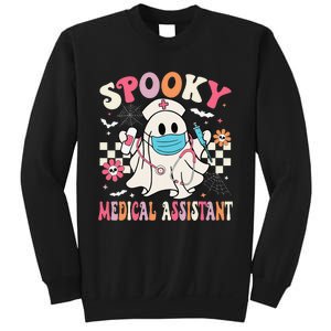 Groovy Spooky Medical Assistant Cute Halloween Med Assistant Sweatshirt