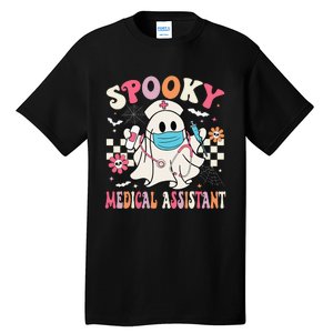 Groovy Spooky Medical Assistant Cute Halloween Med Assistant Tall T-Shirt