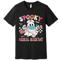 Groovy Spooky Medical Assistant Cute Halloween Med Assistant Premium T-Shirt