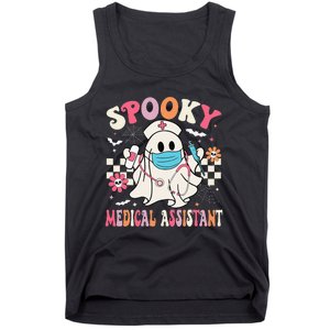 Groovy Spooky Medical Assistant Cute Halloween Med Assistant Tank Top