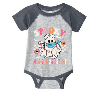 Groovy Spooky Medical Assistant Cute Halloween Med Assistant Infant Baby Jersey Bodysuit