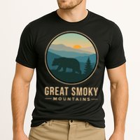 Great Smoky Mountains National Park Retro Bear Cooling Performance Crew T-Shirt