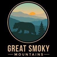 Great Smoky Mountains National Park Retro Bear Cooling Performance Crew T-Shirt