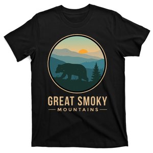 Great Smoky Mountains National Park Retro Bear T-Shirt