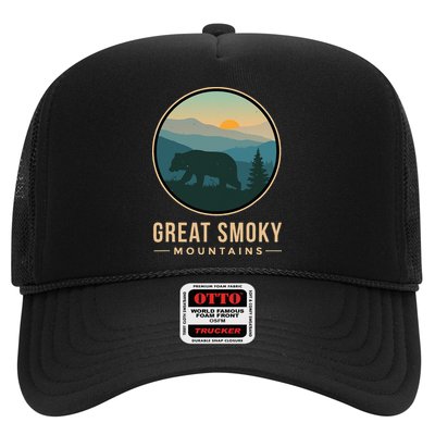 Great Smoky Mountains National Park Retro Bear Trucker Hat