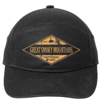 Great Smoky Mountains National Park Retro 7-Panel Snapback Hat