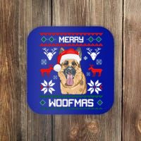 Ger Shepherd Merry Woofmas Gift Christmas Dog Gift Coaster