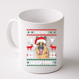 Ger Shepherd Merry Woofmas Gift Christmas Dog Gift Coffee Mug