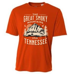 Great Smoky Mountains National Park Tennessee Hike Outdoors Cool Gift Cooling Performance Crew T-Shirt