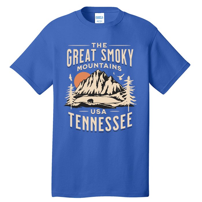 Great Smoky Mountains National Park Tennessee Hike Outdoors Cool Gift Tall T-Shirt