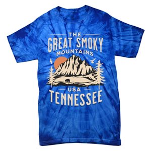 Great Smoky Mountains National Park Tennessee Hike Outdoors Cool Gift Tie-Dye T-Shirt