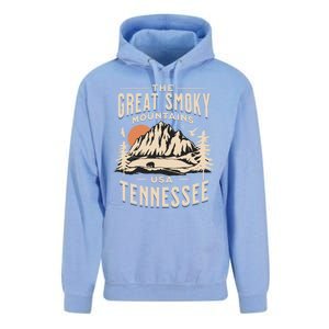 Great Smoky Mountains National Park Tennessee Hike Outdoors Cool Gift Unisex Surf Hoodie