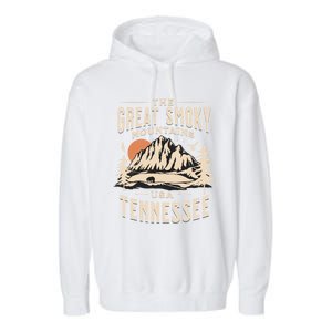 Great Smoky Mountains National Park Tennessee Hike Outdoors Cool Gift Garment-Dyed Fleece Hoodie