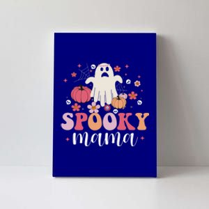 Groovy Spooky Mama Ghost Lover Halloween His/Her Gift Canvas