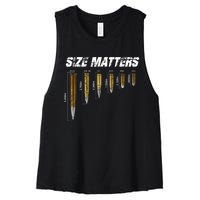 Grunt.Style Size Matters Women's Racerback Cropped Tank