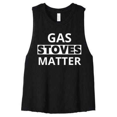 Gas Stoves Matter Women's Racerback Cropped Tank