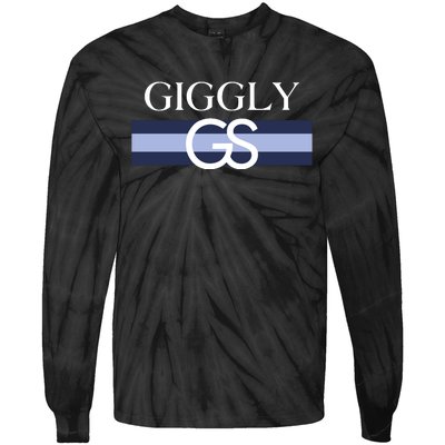 Giggly Squad Monogram Tie-Dye Long Sleeve Shirt