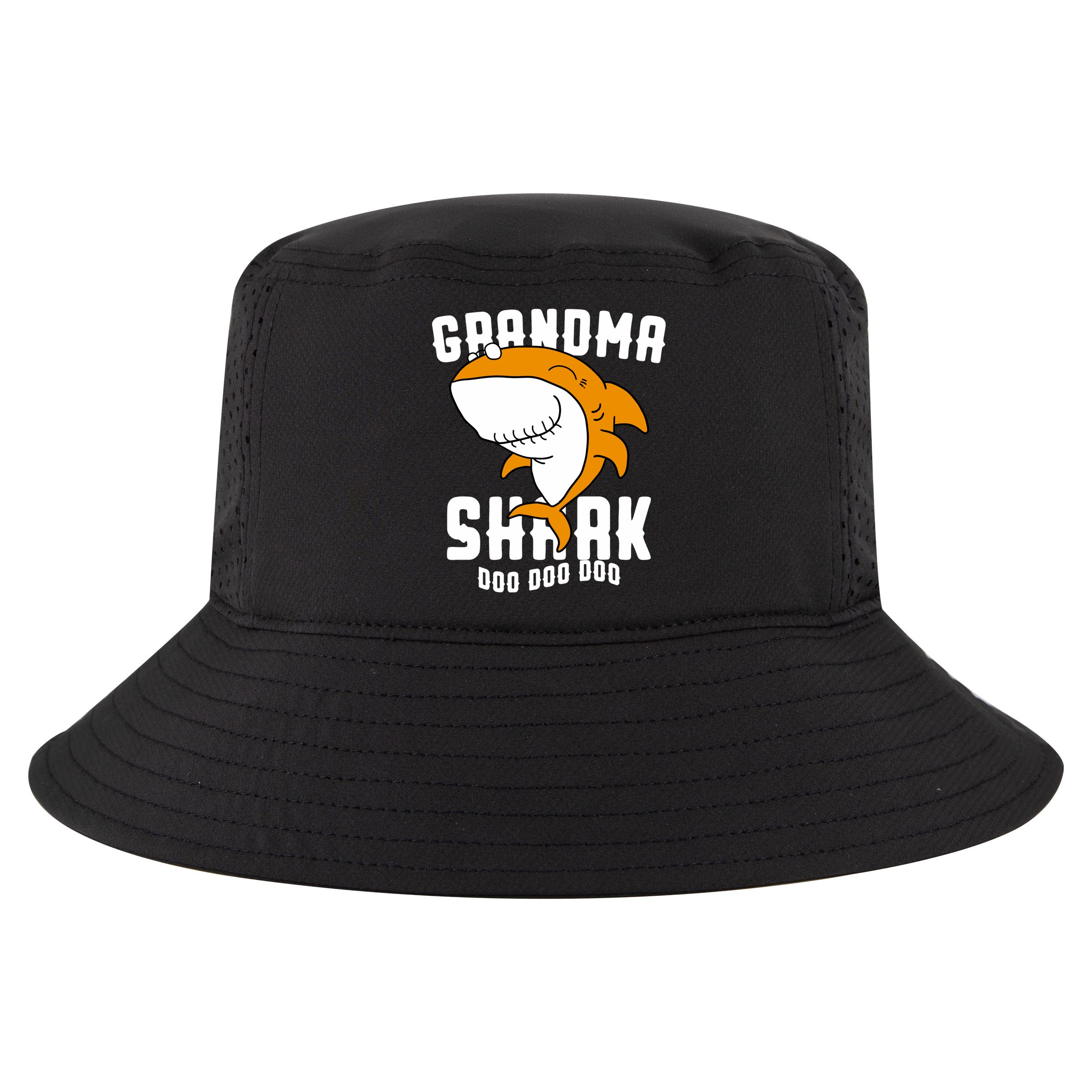 Grandma Shark Mommy Birthday Halloween Christmas Cool Comfort Performance Bucket Hat