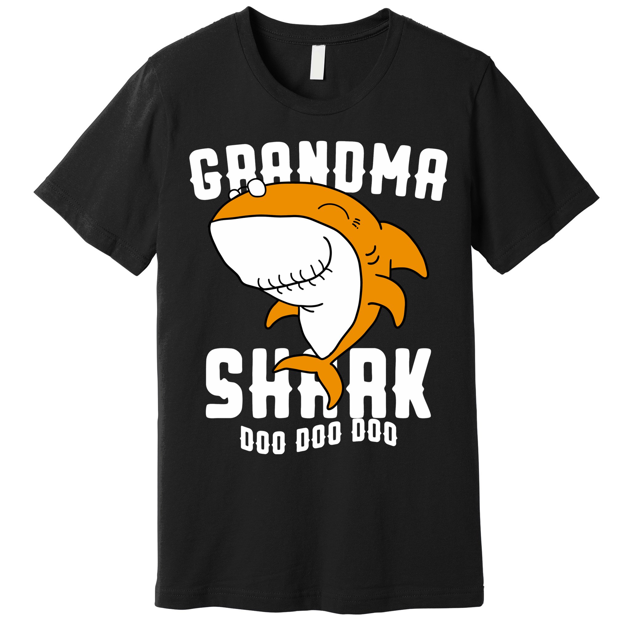 Grandma Shark Mommy Birthday Halloween Christmas Premium T-Shirt
