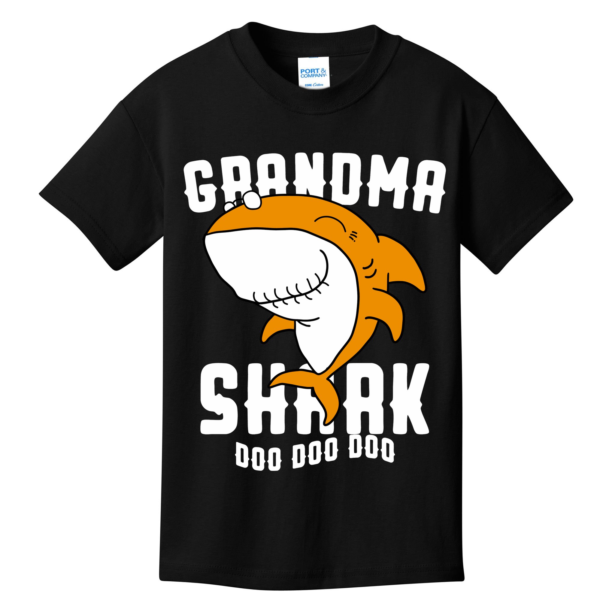 Grandma Shark Mommy Birthday Halloween Christmas Kids T-Shirt