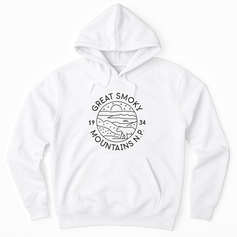 Great Smokey Mountains National Park 1934 Tennessee NC Hoodie
