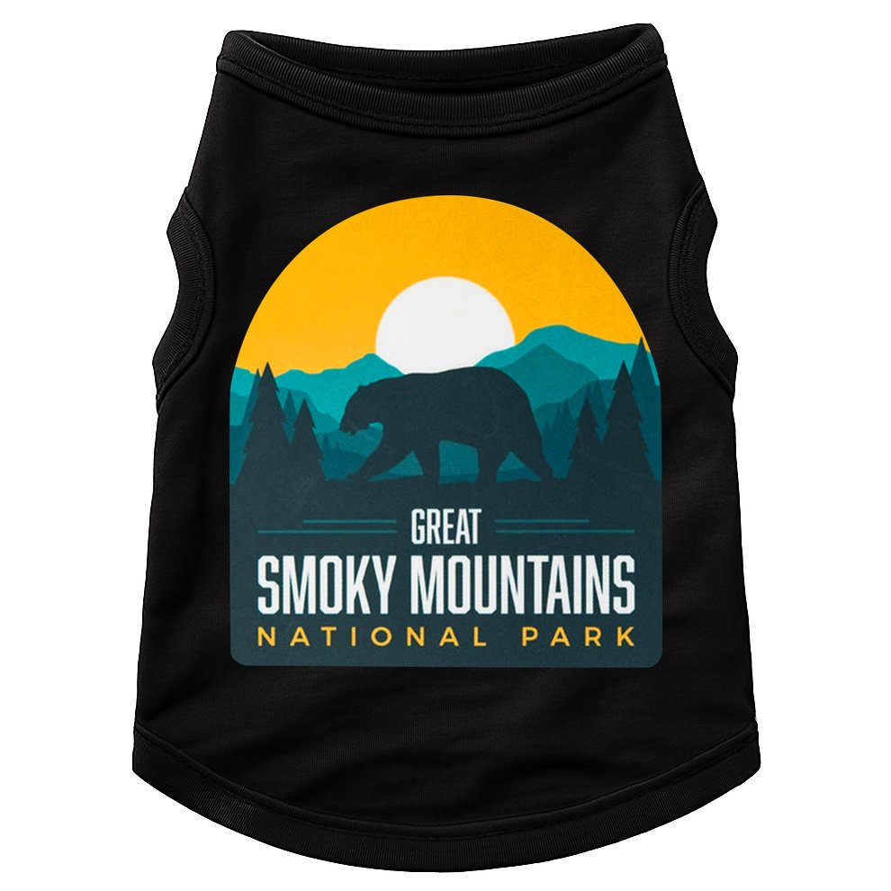 Great Smoky Mountains National Park Bear Hiking Souvenir Gift Doggie Tank