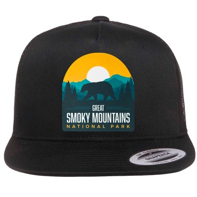 Great Smoky Mountains National Park Bear Hiking Souvenir Gift Flatbill Hat
