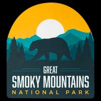 Great Smoky Mountains National Park Bear Hiking Souvenir Gift Flat Bill Trucker Hat