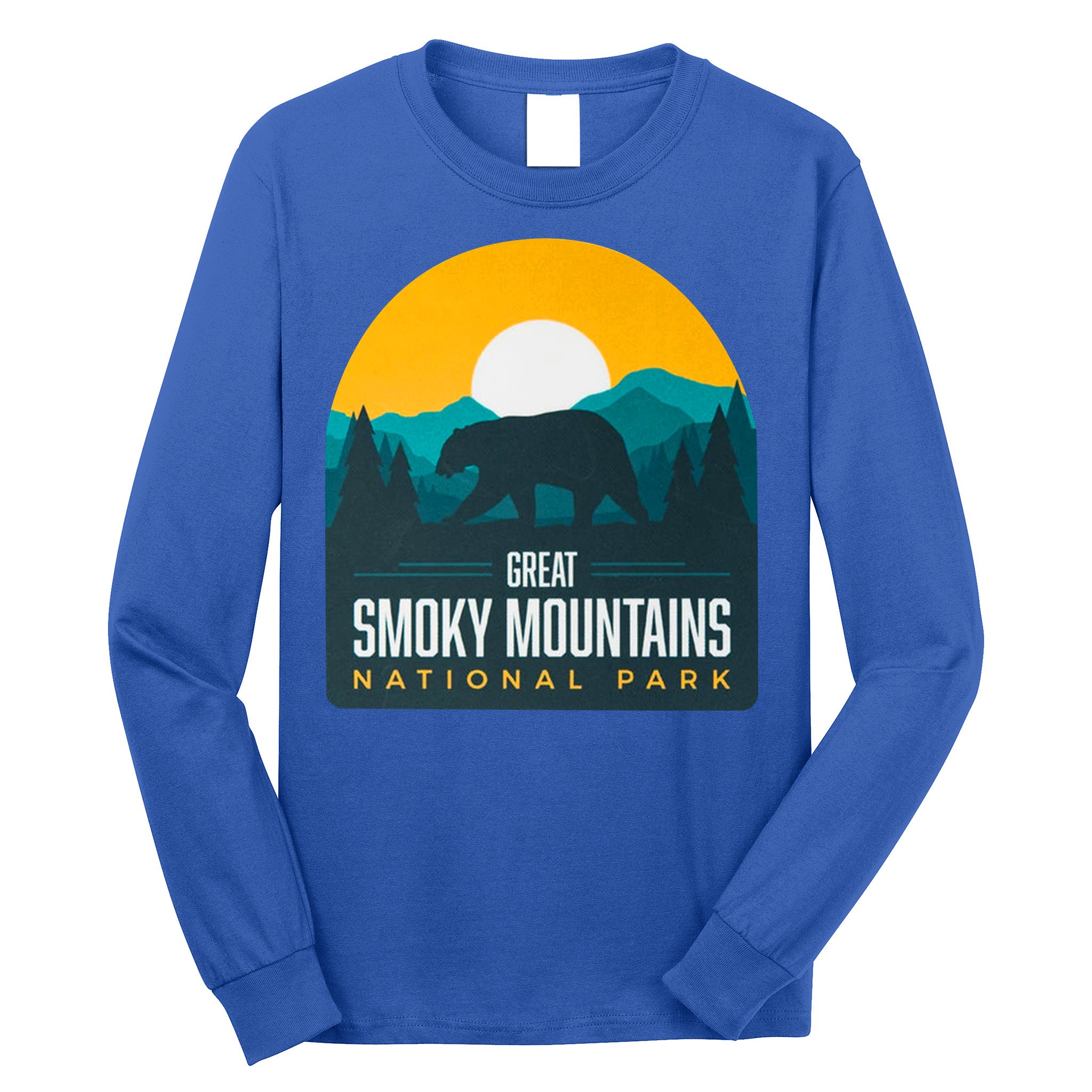 Great Smoky Mountains National Park Bear Hiking Souvenir Gift Long Sleeve Shirt